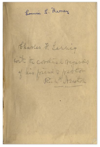 Pastor Richard Newton Signed Book of Children's Sermons