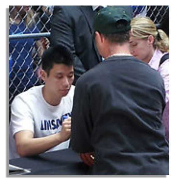 Jeremy Lin Signed Basketball -- With JSA COA