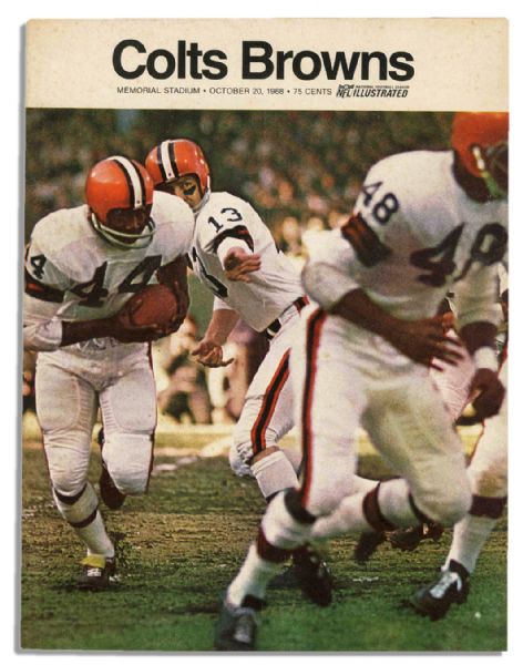 Collection of 10 Baltimore Colts Programs From the 1968 Season