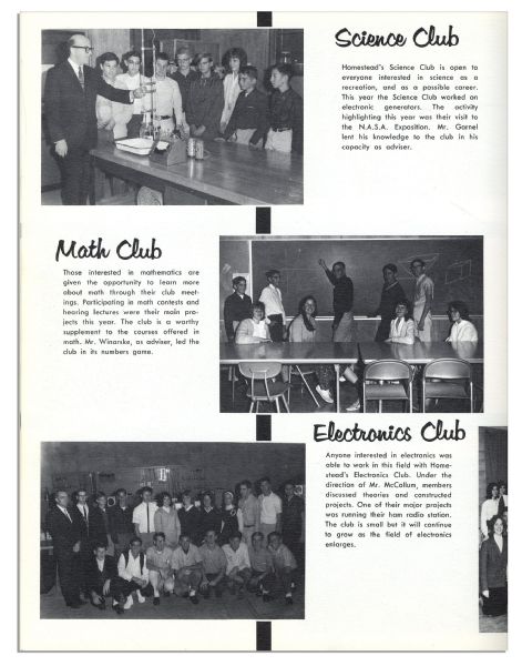Apple Co-Founder Steve Wozniak 1965 High School Yearbook