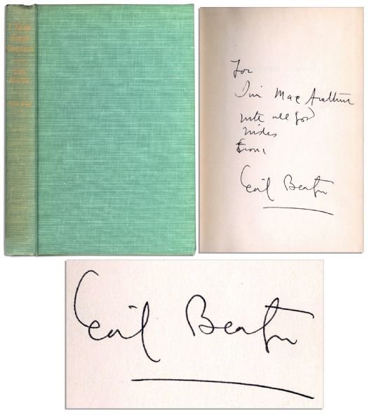 Cecil Beaton Signed First American Edition of His Book ''I Take Great Pleasure''