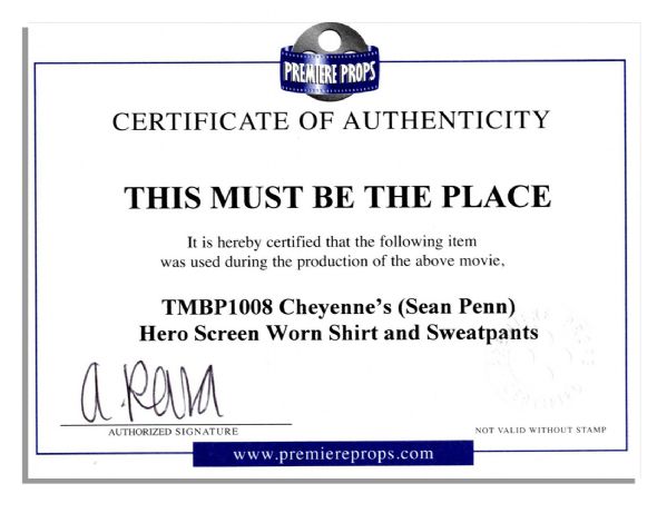 Academy Award-Winner Sean Penn Screen-Worn Wardrobe From 2011 Film ''This Must Be The Place''