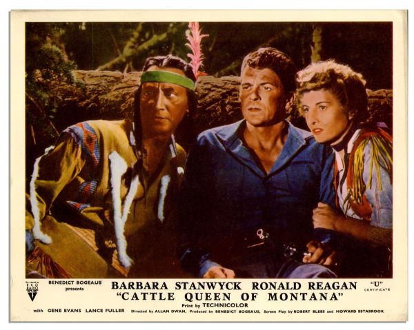 Ronald Reagan Signed Short Story About Filming ''The Cattle Queen of Montana'' -- Also With Reagan's Hand-Notations: ''Made one slight change on Page 7 otherwise I'm very happy''