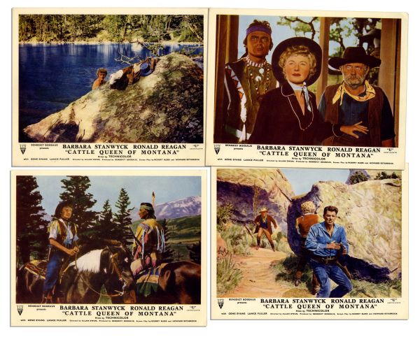 Ronald Reagan Signed Short Story About Filming ''The Cattle Queen of Montana'' -- Also With Reagan's Hand-Notations: ''Made one slight change on Page 7 otherwise I'm very happy''