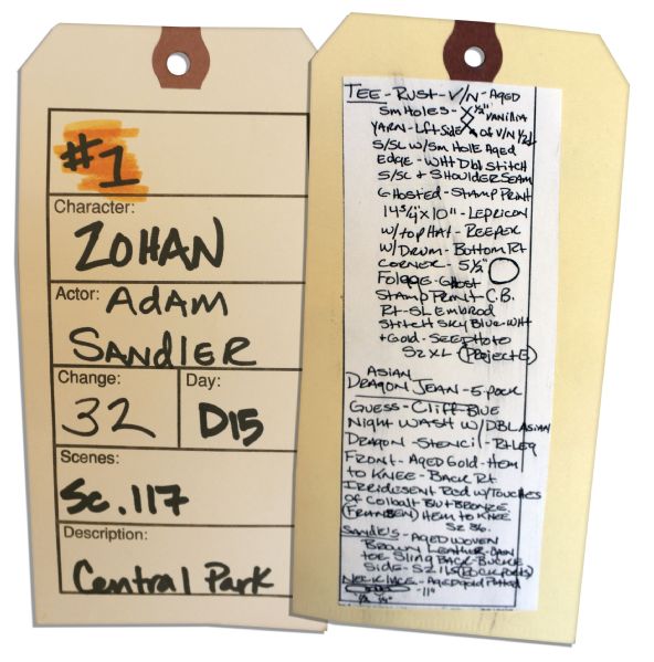 Adam Sandler Costume From the 2008 Farce ''Zohan''