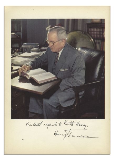 Harry Truman Signed First Edition of ''Mr. President''