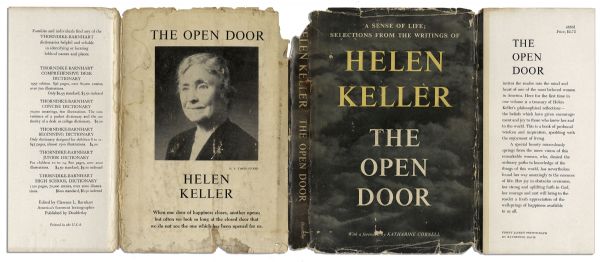 Helen Keller's Book of Poetry ''The Open Door'' Signed