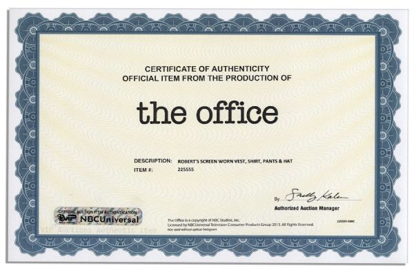James Spader Screen-Worn Wardrobe From ''The Office'' -- With a COA from NBC Universal