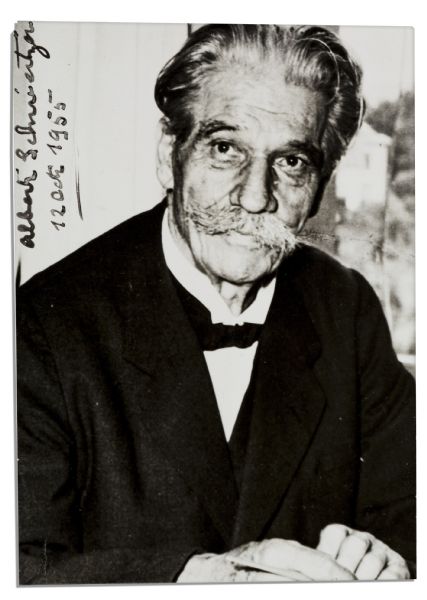 Albert Schweitzer Signed Photo
