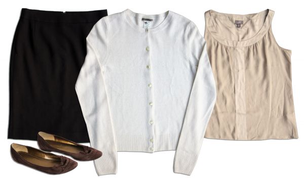 Jenna Fischer Screen-Worn Silk & Cashmere Wardrobe From ''The Office'' -- With a COA From NBC Universal
