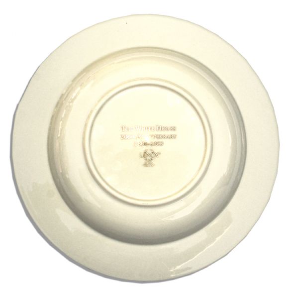 Clinton White House Used China -- Soup Plate by Lenox From the Year 2000 -- Fine