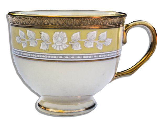 Clinton White House-Used China -- Cup & Saucer Set by Lenox From the Year 2000 -- Part of the First Order -- Fine