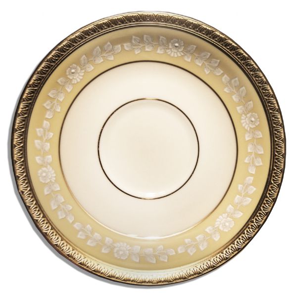 Clinton White House-Used China -- Cup & Saucer Set by Lenox From the Year 2000 -- Part of the First Order -- Fine