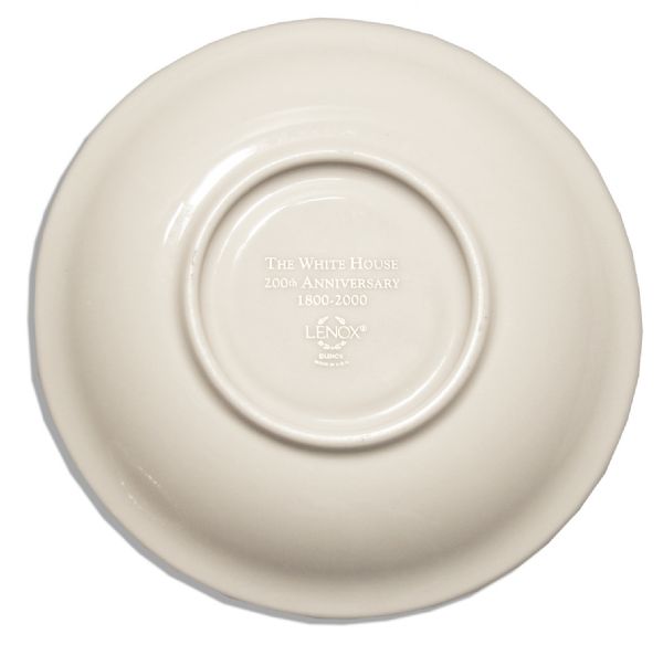 Clinton White House-Used China -- Cup & Saucer Set by Lenox From the Year 2000 -- Part of the First Order -- Fine