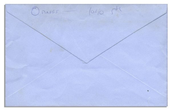 Jackie Kennedy Onassis Collection of Three Handwritten Notes to Her Bergdorf Personal Shopper