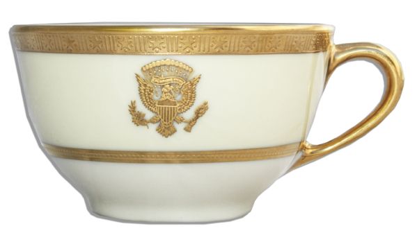 Woodrow Wilson White House Exhibit Collection China Cup & Saucer by Lenox -- Fine