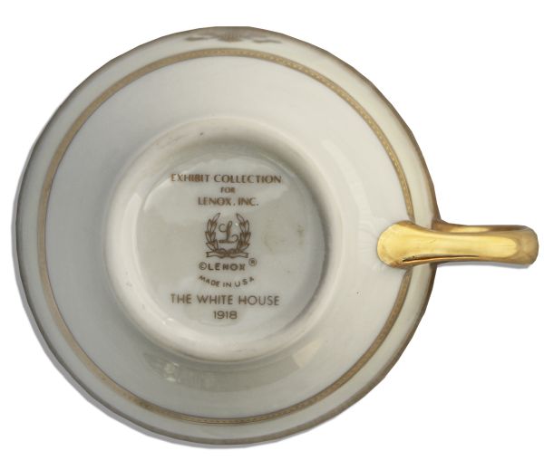 Woodrow Wilson White House Exhibit Collection China Cup & Saucer by Lenox -- Fine
