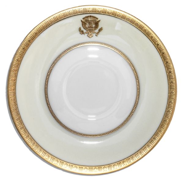 Woodrow Wilson White House Exhibit Collection China Cup & Saucer by Lenox -- Fine