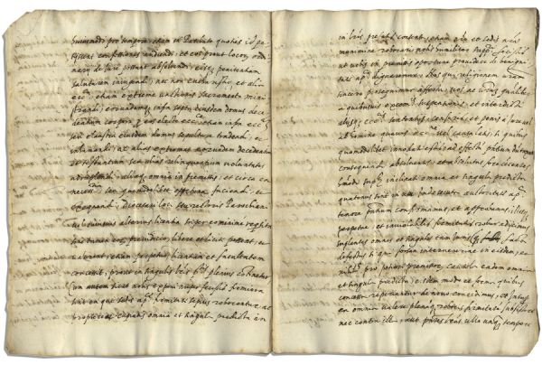 Papal Brief Manuscript From Pope Pius V -- Circa 1572