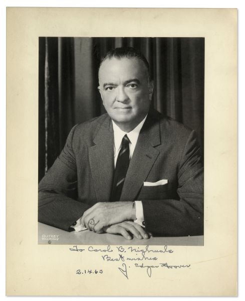 J. Edgar Hoover Signed Photograph