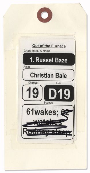 Christian Bale Screen-Worn Hero T-Shirt & Shorts From ''Out of the Furnace''
