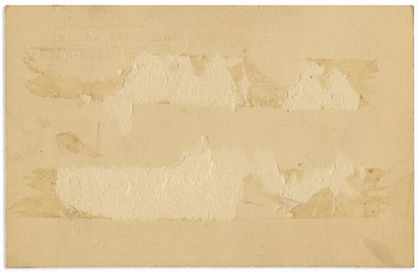 Theodore Roosevelt White House Card Signed