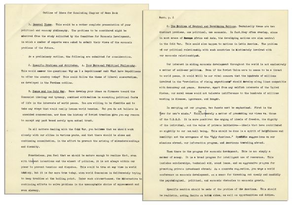 Richard Nixon Archive of Typed Letters Signed By His Biographer, Earl Mazo -- In Preparation for His 1959 Book, ''Richard Nixon: A Political and Personal Portrait''