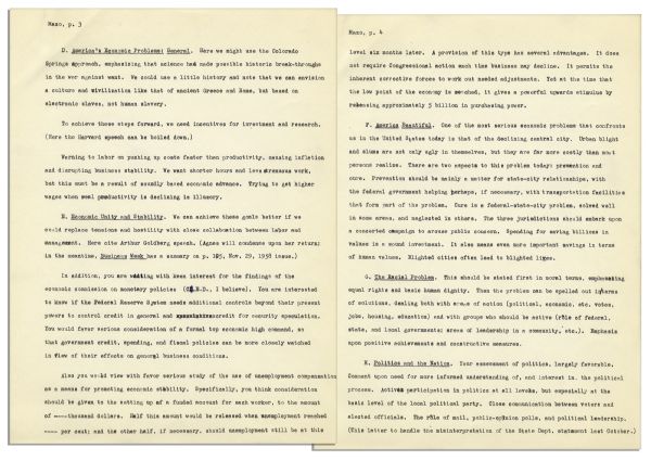Richard Nixon Archive of Typed Letters Signed By His Biographer, Earl Mazo -- In Preparation for His 1959 Book, ''Richard Nixon: A Political and Personal Portrait''