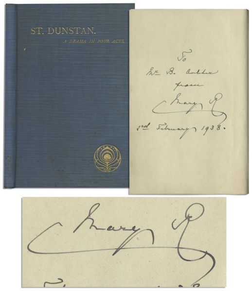 Book Signed by Queen Mary of Teck in 1938