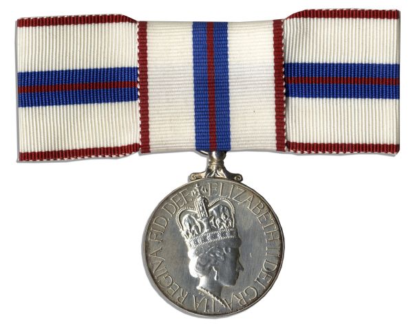 Duchess of Windsor Personally Owned Medallion Commemorating the Silver Jubilee of Queen Elizabeth II