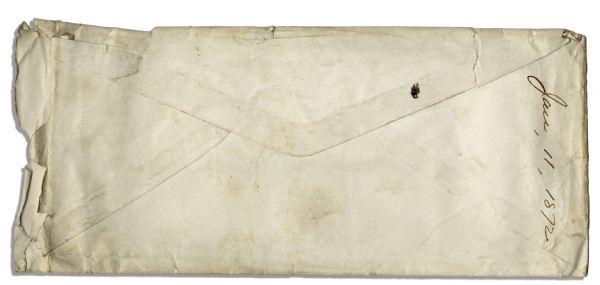 James Garfield Free Frank Envelope Signed