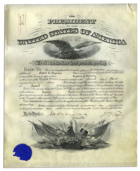 William Howard Taft Document Signed as President