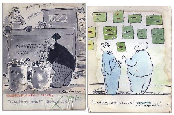 Extensive Lot of Original Jay Irving Material -- Vast Lot of Drawings & Notes Including ''Pottsy'' Storyline Ideas