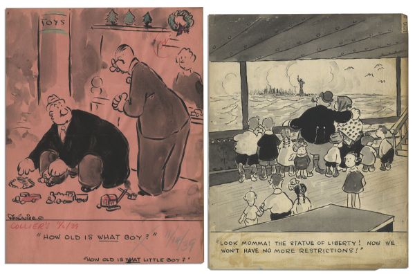 Extensive Lot of Original Jay Irving Material -- Vast Lot of Drawings & Notes Including ''Pottsy'' Storyline Ideas
