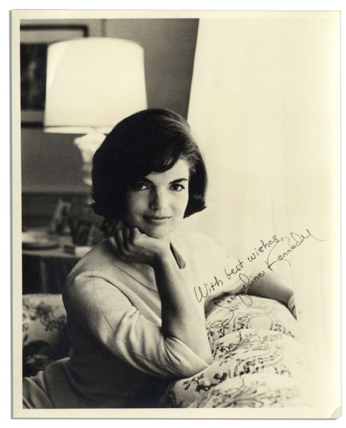 Lot of 5 Photographs of JFK and Jackie Kennedy -- Includes Solo Portraits Along With Photographs of the Kennedy Children
