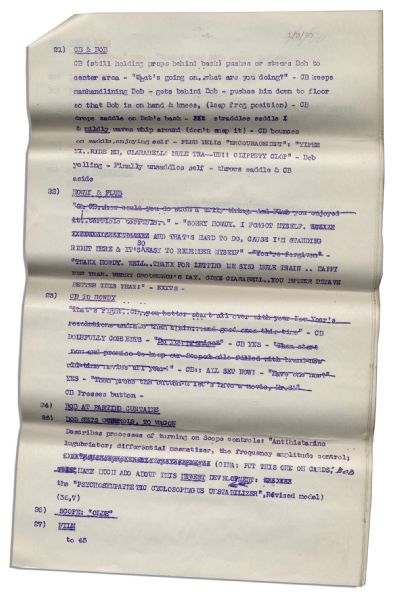 Script From ''The Howdy Doody Show'' -- Episode #449 -- From the Bob Keeshan Estate