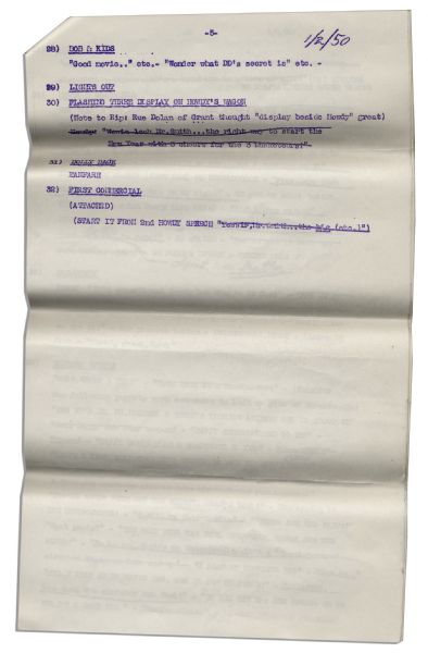 Script From ''The Howdy Doody Show'' -- Episode #449 -- From the Bob Keeshan Estate