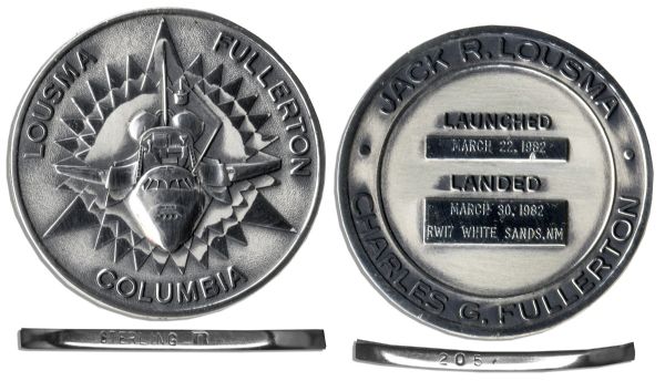 Jack Swigert's Personally Owned STS-3 Robbins Medal Unflown, Serial Number 205