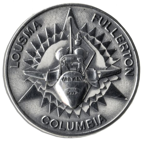 Jack Swigert's Personally Owned STS-3 Robbins Medal Unflown, Serial Number 205