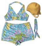 Swimsuit & Cap Belonging to Screen Legend Greta Garbo