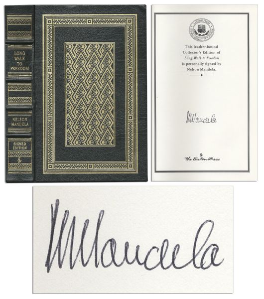 Nelson Mandela Signed Copy of His Autobiography ''Long Walk to Freedom'' -- Beautiful, Fine Edition