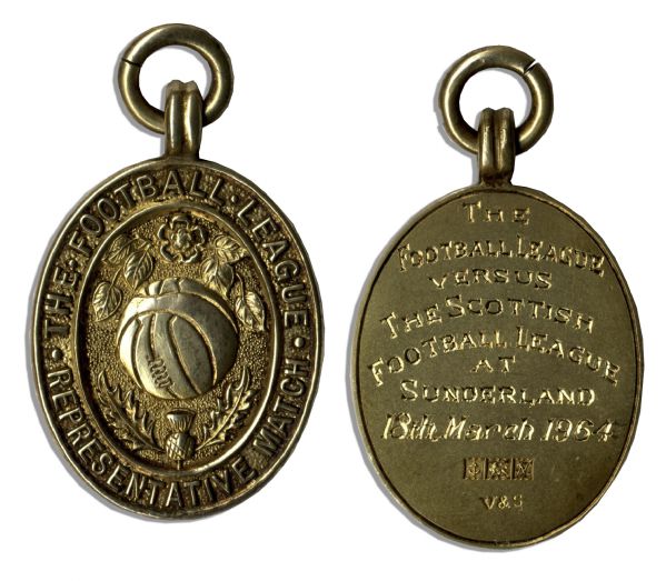 Football League vs. Scottish Football League Silver-Gilt Medal From 1964
