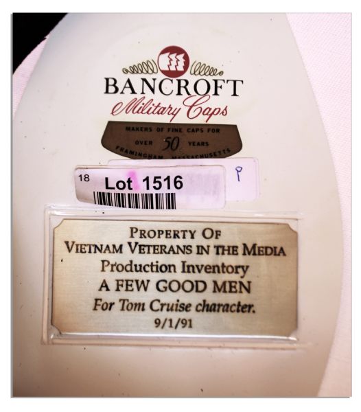 Tom Cruise Naval Officer's Cap From ''A Few Good Men''