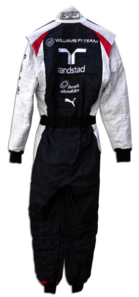 Race-Worn Suit by Formula One Driver Bruno Senna in 2012