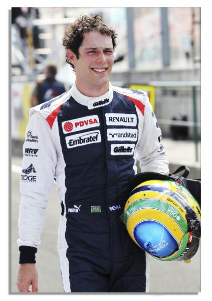 Race-Worn Suit by Formula One Driver Bruno Senna in 2012