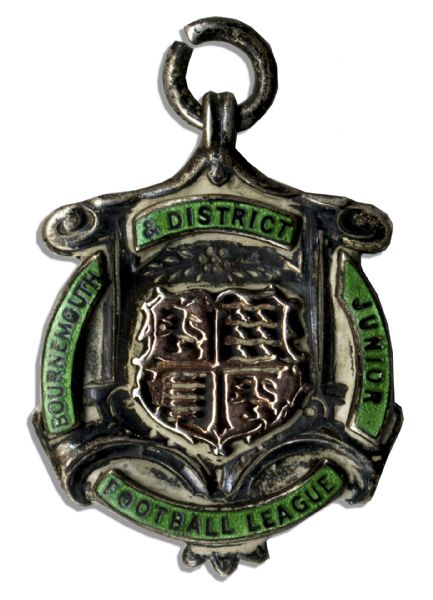 Bournemouth & District Junior Football League 1913-1914 Silver Medal -- Awarded to the Bournemouth Tramways Football Club