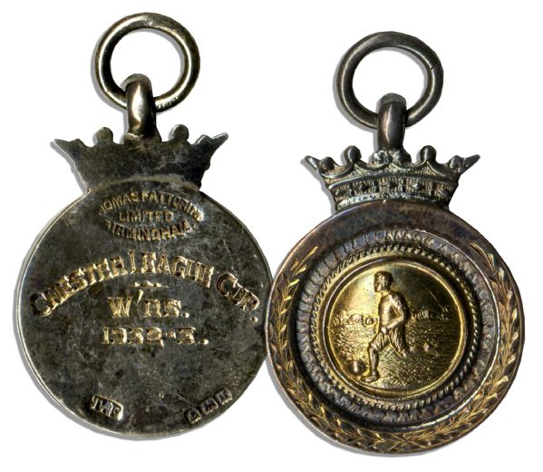 Football Season League Cup Medal From the 1932-33 Season
