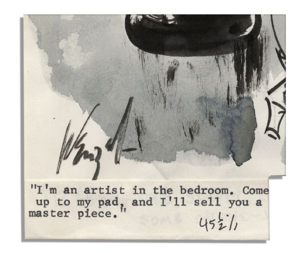 Bill Wenzel Hand Drawn Comic Strip