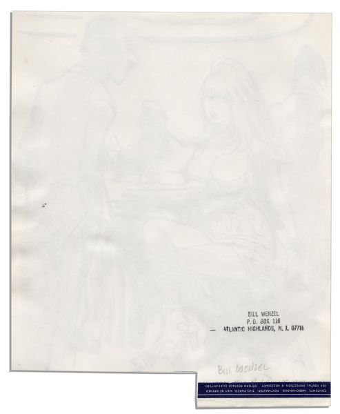 Bill Wenzel Hand Drawn Comic Strip