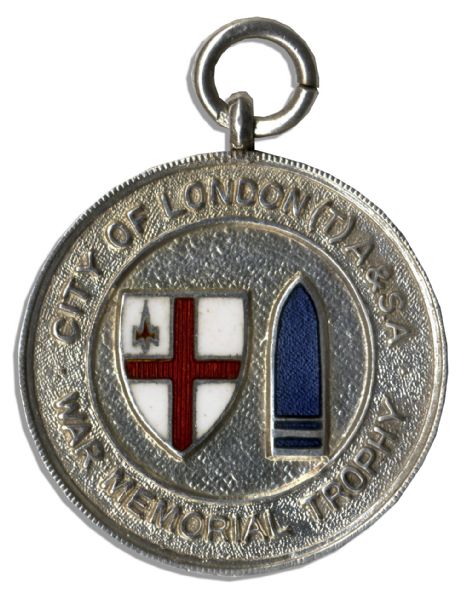 London Football War Memorial Silver Medal From 1926